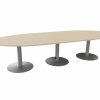 Ensemble Oval Table with Trumpet Base