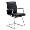 Aria Classic Leather Meeting Chair with Cantilever Frame - Image 2