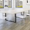 Prestige Meeting Table with Black Leg