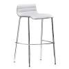 Bjorn Stool with Chrome Frame & Padded Seat