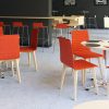 Bjorn Stool with Chrome Frame & Padded Seat - Image 3