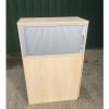Maple Desk End Pedestal with Cupboard Top - Image 5