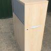 Maple Desk End Pedestal with Cupboard Top - Image 2