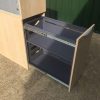 Maple Desk End Pedestal with Cupboard Top - Image 4