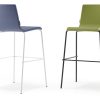Moon High Stool with Upholstered Seat