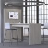 Moon High Stool with Upholstered Seat - Image 2