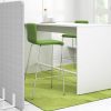 Moon High Stool with Upholstered Seat - Image 4