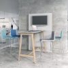 Moon High Stool with Upholstered Seat - Image 3