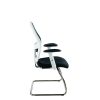 Alize Mesh Office Chair with White Frame & Headrest - Image 3