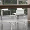 Moon High Stool with Wooden Seat - Image 4