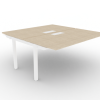 Dialogue 2 Person Back to Back Add-On Desk with Cable Access Hatch