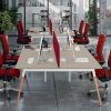 Dialogue 2 Person Back to Back Add-On Desk with Cable Access Hatch - Image 2