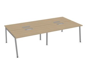 Nova A 4-Person Back to Back Desk with Cable Access Flap