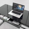OFR Height Adjustable Smart Desk in White with Glass Top - Image 3