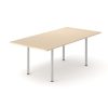 Optima Rectangle Meeting Table with Cylinder Legs