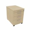 Optima Plus Mobile Pedestal - Metal Drawer Sides