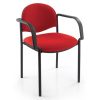 Atom Meeting Chair with Chrome or Black 4 Legged Frame - Image 3