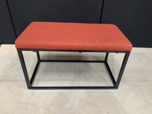 Used Bench Seat with Black Metal Frame