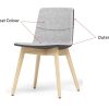 Twist Conference Chair with Metal Leg - Image 3