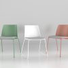 Melba Polypropylene Chair with Upholstered Seat - Image 2