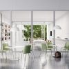 Melba Polypropylene Chair with Upholstered Seat - Image 3