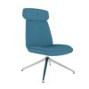 Refresh Lounge Chair with Chrome Pyramid Base