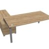 Astro Executive Desk with Open Cupboard Return - Image 2