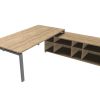 Astro Executive Desk with Open Cupboard Return