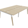 Dialogue 4 Person Back to Back Starter Desk with Cable Ports