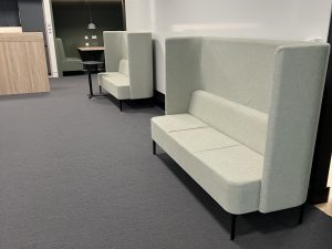 NaughtOne High Sided Sofas - Light Green Fabric