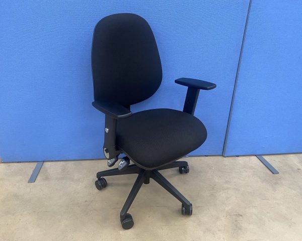 OFR High Back Ergonomic Chair in Black with Adj. Arms