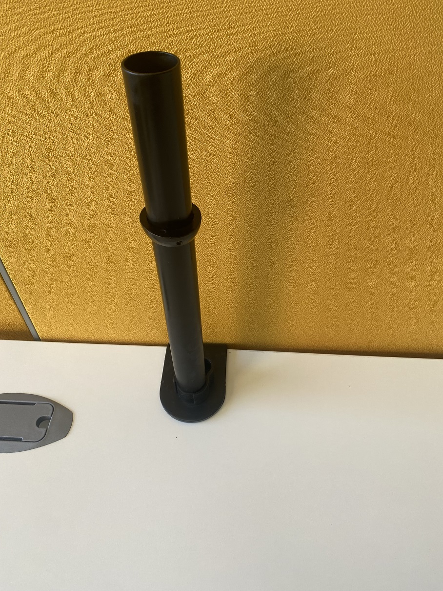 Rectangle Desk Set in White & Aluminium - Image 3