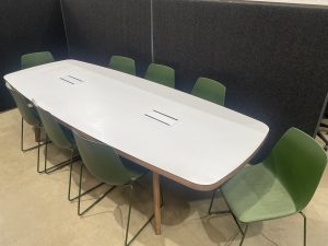 Boardroom Table with 8 x Boss Meeting Chairs