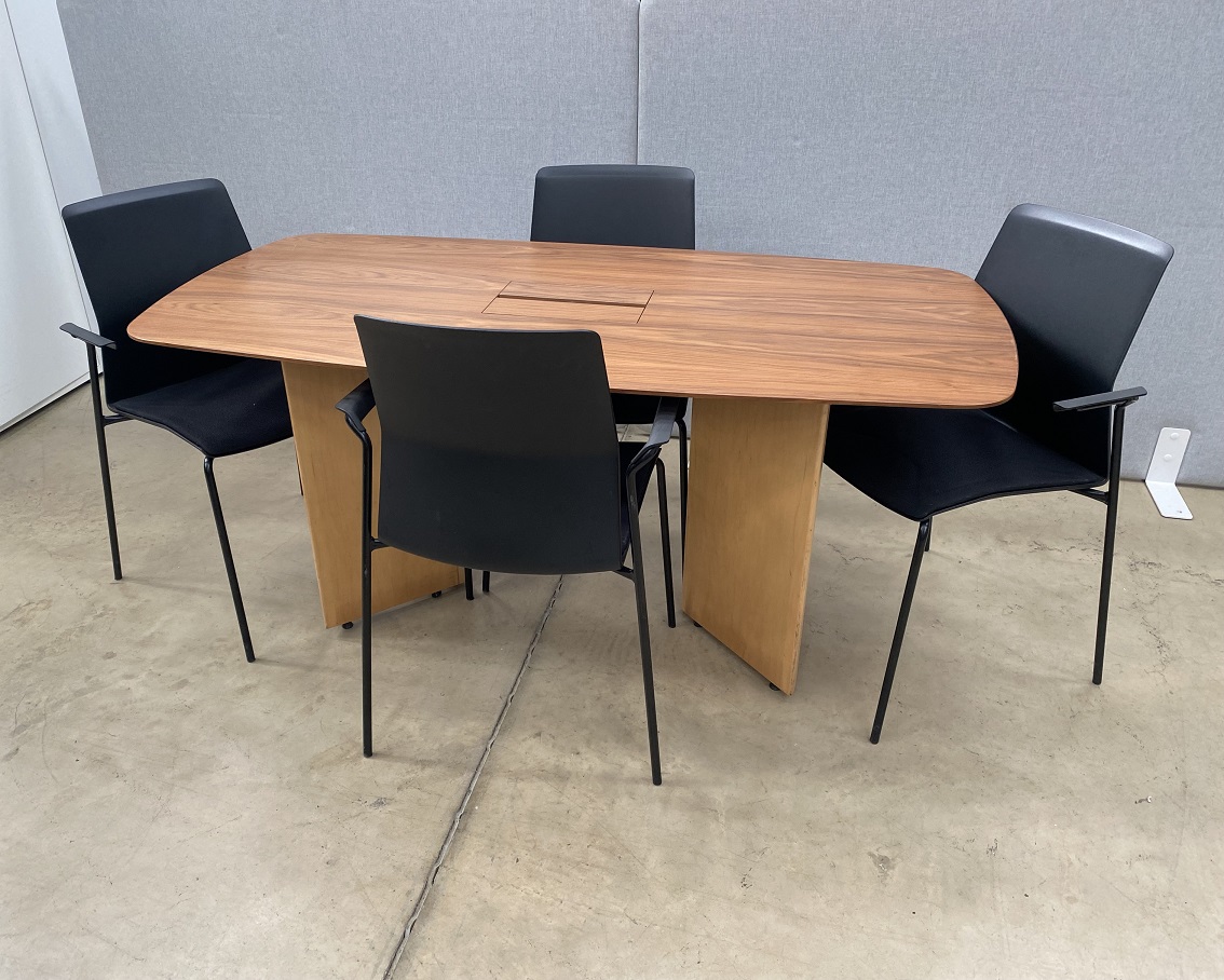 Walnut Veneer Meeting Table