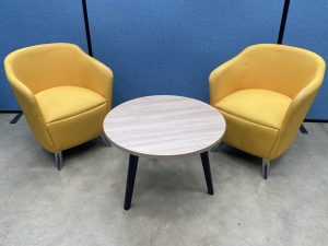 OCEE Tub Chairs | Phoenix Solano | Chrome Feet | Used